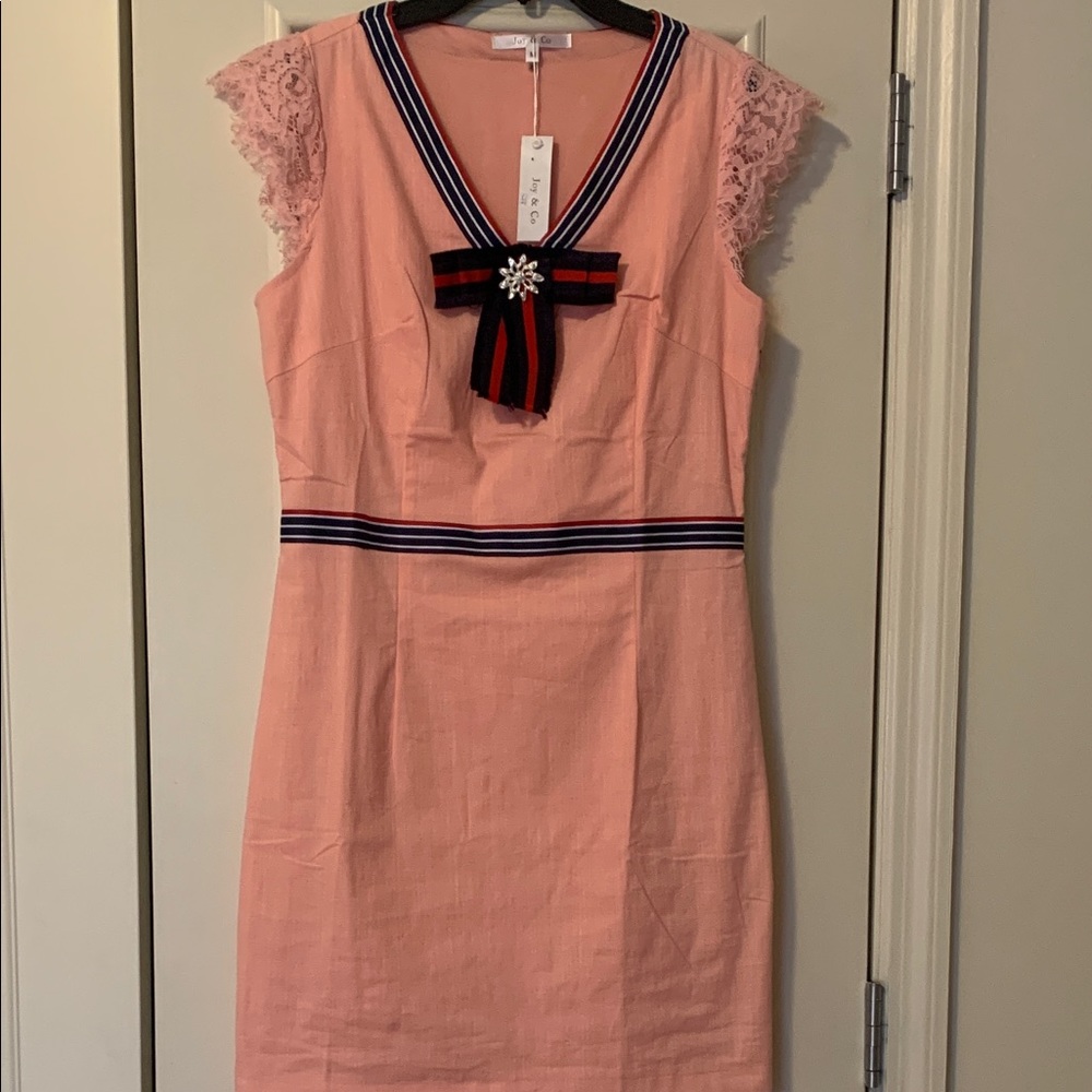 Fitted Pink -Gucci Like- Dress